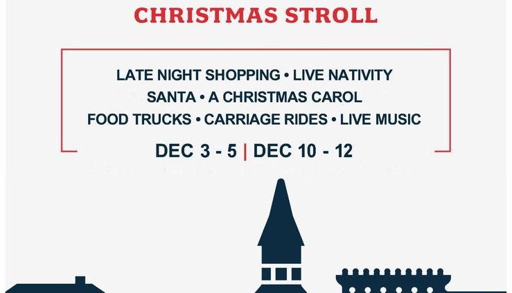 Late Night Shopping - Live Nativity -Santa - Christmas Carol - December 3-5 - December 10-12